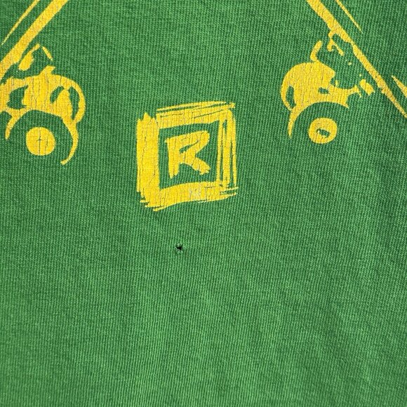 Vintage DC Skate T Shirt Mens Large Green Short Sleeve Y2K Skateboard - Picture 4 of 13